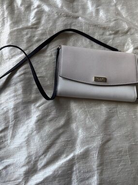 kate spade Two-Tone Light Beige and Cream Crossbody Wallet